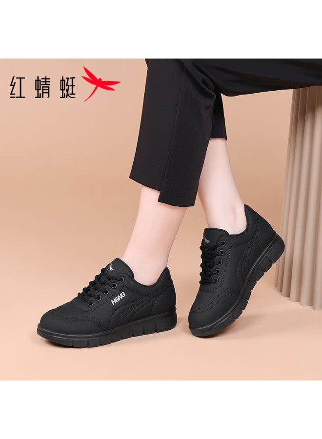 Red Dragonfly Women's Casual Autumn Flat Fashion Breathable Outdoor Sports Sneakers Wtb353341 Black Size 36