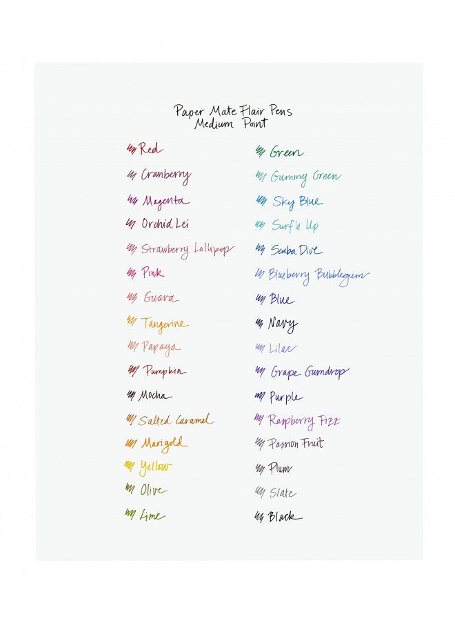 Paper Mate Flair Felt Tip Pens, Medium Point (0.7mm), Business Colors, 4 Count - Image 5