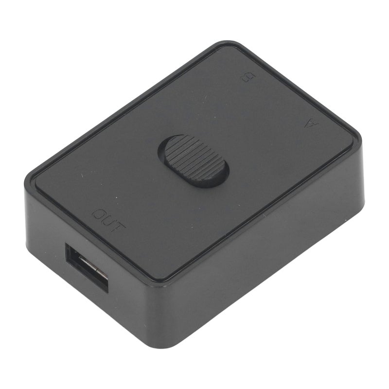 مبدل طابعة USB بمنفذين USB 2.0 يدوي - لوحة PCB سميكة وحافظة متينة - ثنائي الاتجاه 1 دخول و2 خروج لمشاركة USB للطابعة والماسح الضوئي ولوحة المفاتيح والفأرة بين جهازي كمبيوتر - Image 4