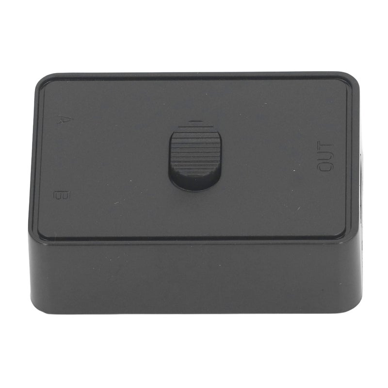 مبدل طابعة USB بمنفذين USB 2.0 يدوي - لوحة PCB سميكة وحافظة متينة - ثنائي الاتجاه 1 دخول و2 خروج لمشاركة USB للطابعة والماسح الضوئي ولوحة المفاتيح والفأرة بين جهازي كمبيوتر - Image 1