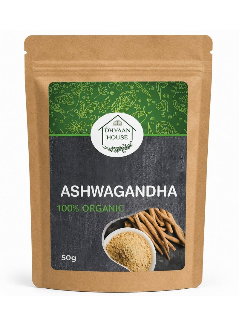 Dhyaan House Pure Ashwagandha Powder  - 50 gm - Image 1