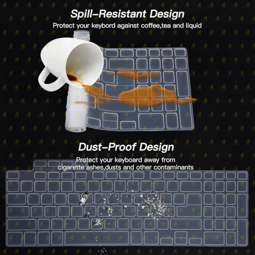 RAYA Silicone Keyboard Cover for ASUS TUF 2022 & ASUS TUF 2023 A15 / A16 / A17 / F15 / F17 & ASUS TUF 2024 A15 Gaming Laptops (Clear Silicone) - Image 4