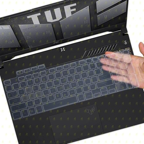 RAYA Silicone Keyboard Cover for ASUS TUF 2022 & ASUS TUF 2023 A15 / A16 / A17 / F15 / F17 & ASUS TUF 2024 A15 Gaming Laptops (Clear Silicone) - Image 3