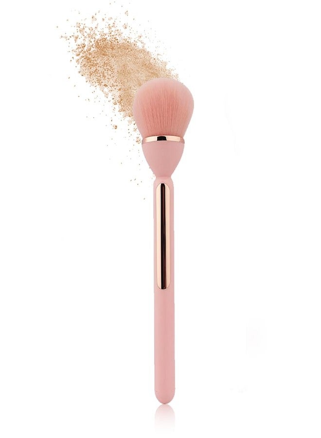 Gleva Multipurpose Professional Powder & Blush Cheek Brush, Travel Cosmetic Brush Perfect for Cheek Forehead Jawline Nose Blending Flawless Highlighter Brush For Women's & Girls (Pink) - Image 1
