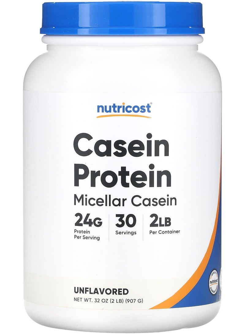 Nutricost Casein Protein, Unflavored, 2 lb (907 g)