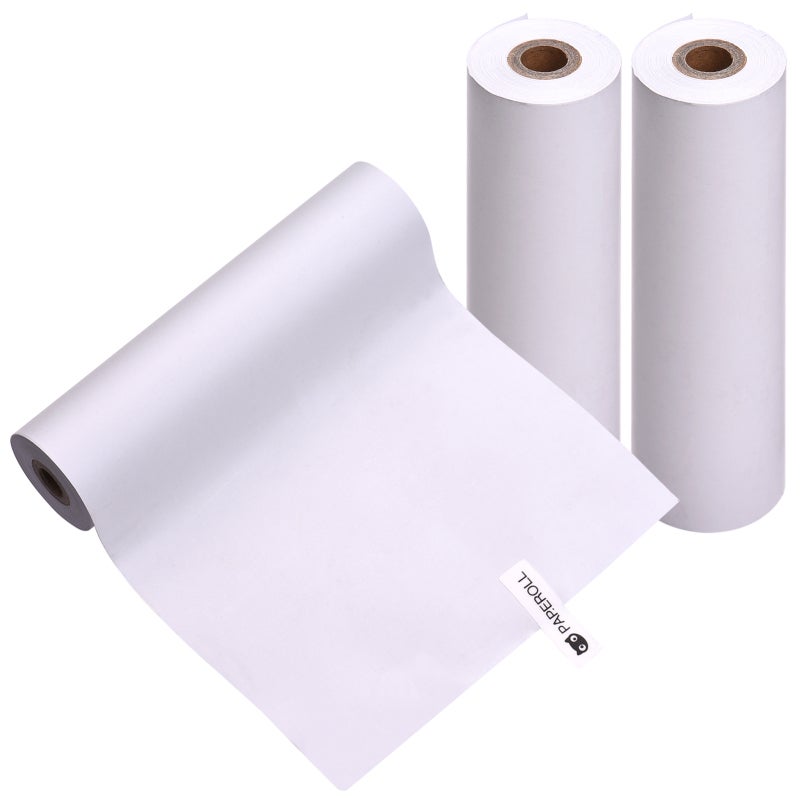 Thermal Paper Roll: 111mm White Blank Thermal Paper Roll - 3 Rolls/Pack 6.8 Meters Each 10-Year Storage for PAPERANG C1 Pocket Thermal Printer - Image 5