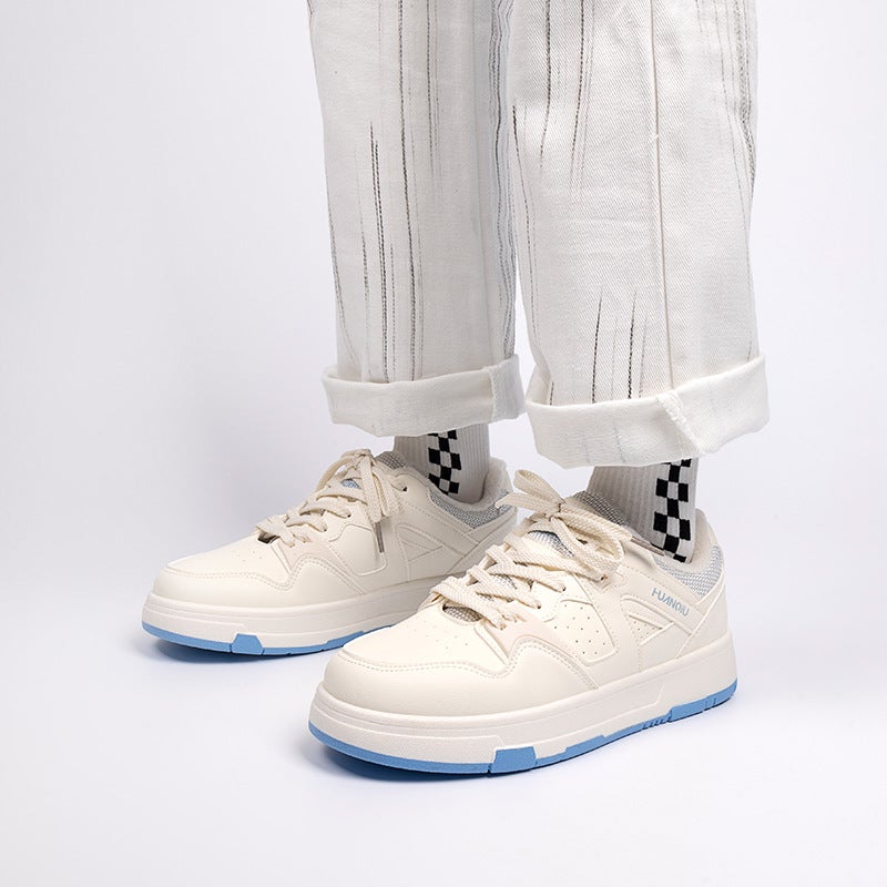 Universal Warm Fleece-Lined Thick Cotton Shoes Winter Explosions Trend Cold-Proof Sneakers All-Match White Shoes Zhq5627-2 - Image 5