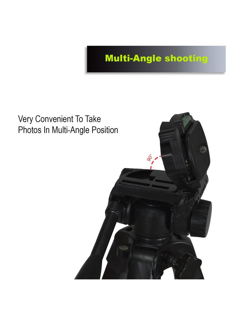 Coopic T700 Light weight Portable Aluminum Camera Tripod Maximum Height 170cm Compatible with Canon Nikon Sony DSLR Camera  - Image 5
