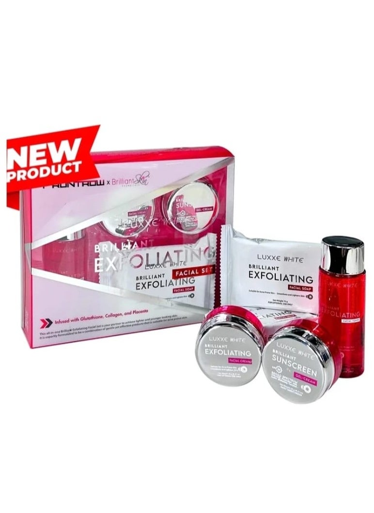 Luxxe White - Luxxe White Exfoliating Facial Kit is enriched with Glutathione, Collagen and Placenta. - Image 1