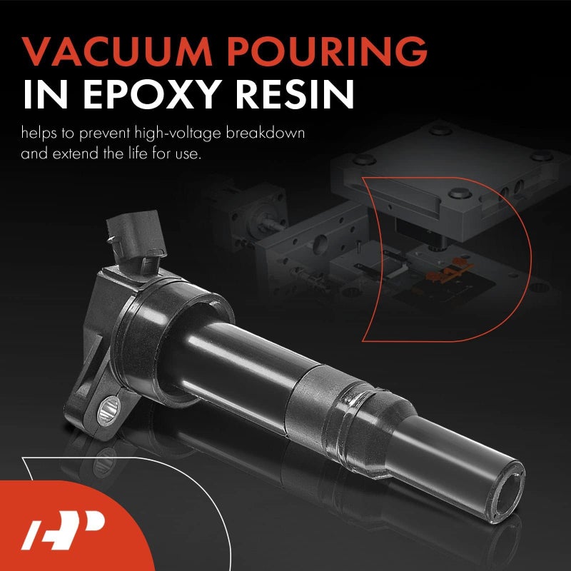 A-Premium Ignition Coil Pack Set of 4 Compatible with Hyundai Elantra 2011-2016 Tucson 2014-2020 Kia Forte 2014-2016 Soul 2012-2019 1.8L 2.0L - Image 4