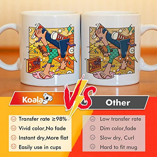 Koala Paper Sublimation Paper 170 Sheets 8.5x11 Inch 105gsm,Apply for personalize Tumbler, Light Colored T-shirts and Other Sublimation Blanks, ONLY Compatible with Sublimation Ink - Image 2