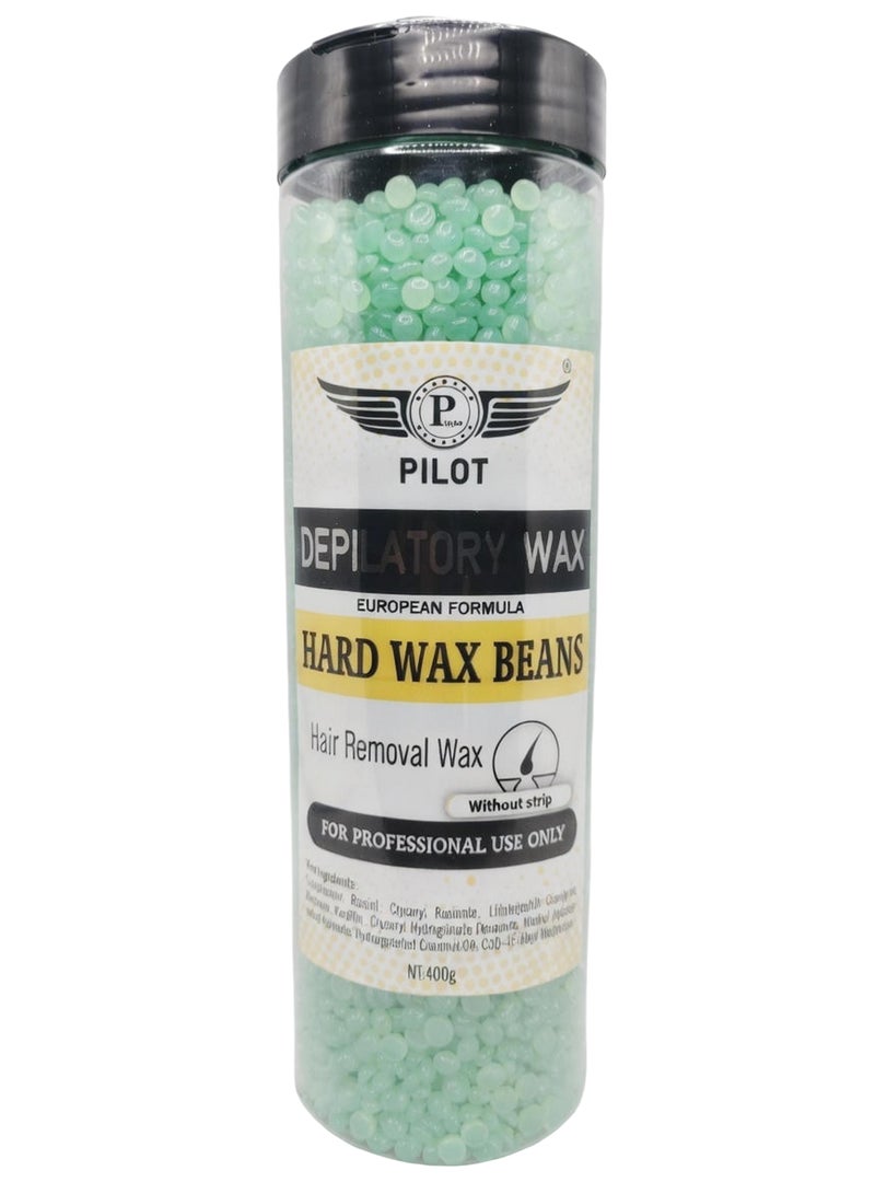 PILOT Hard Wax Beans Aloe Vera Stripless Hair Removal For Sensitive & Coarse Hair 400G