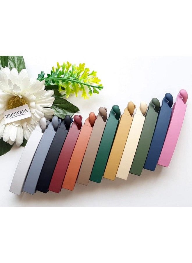 BIRDWARE Bigsize Banana Clips Multi Color Imported Rubber Acrylic Material Stone Banana Hair Clips For Women (Multi Colour) ; Hair Clutchers ; Banana Clips (Pack Of 4) 8  - Image 5