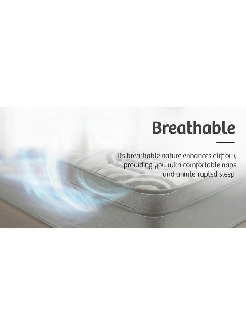 ريكسال هوم مرتبة Rexal Home Euro Milano بارتفاع 20 سم بنوابض جيبية (Pocket Spring) مع تقنية Mega Foam – تخفيف الضغط وعزل الحركة، مقاس 190 × 160 سم (Queen) - Image 5