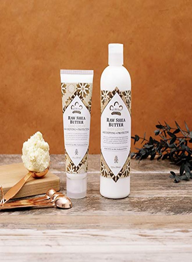 Nubian Heritage Body Lotion For Dry Skin, Raw Shea Butter, Paraben Free Body Lotion, White, 13 Fl Oz (Pack Of 1) - Image 3