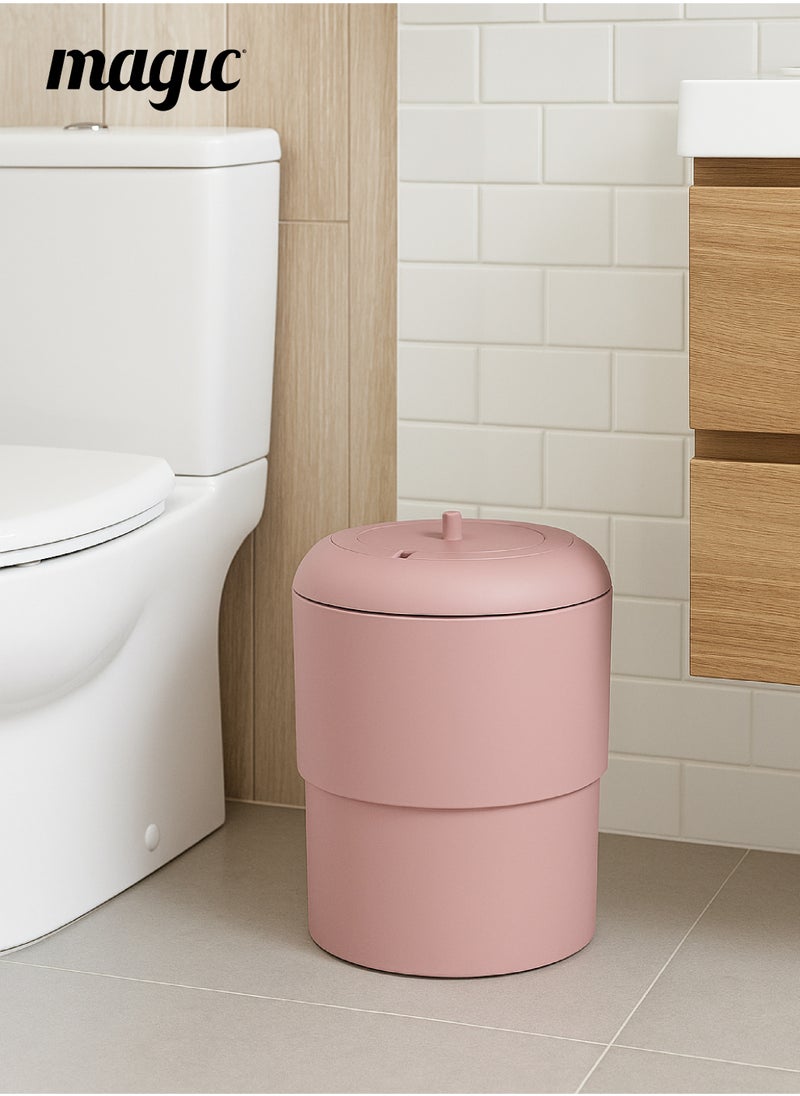 Magic Heka Toilet Waste Lid | Odourless & Telescopic | Fits Heka Diaper Pail | Easy to Use & Clean | 100% Odourless | Eco-friendly & Durable | No Refill Cost | White | 21 x 21 x 10 CM  - Image 2