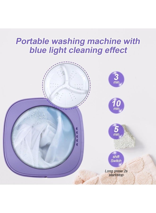 ELTRAZONE 8 Liter Foldable Washing Machine – Compact Semi-Automatic with 3 Cleaning Modes and Blue Light - Image 4