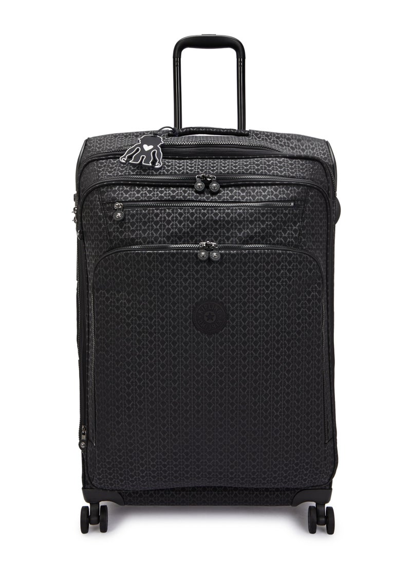 kipling New Youri Spin Large Wheeled Travel Case with Extendable Trolley Handle 76cm/29inches, 4.70kg, 100L, Signature Emb - Image 1