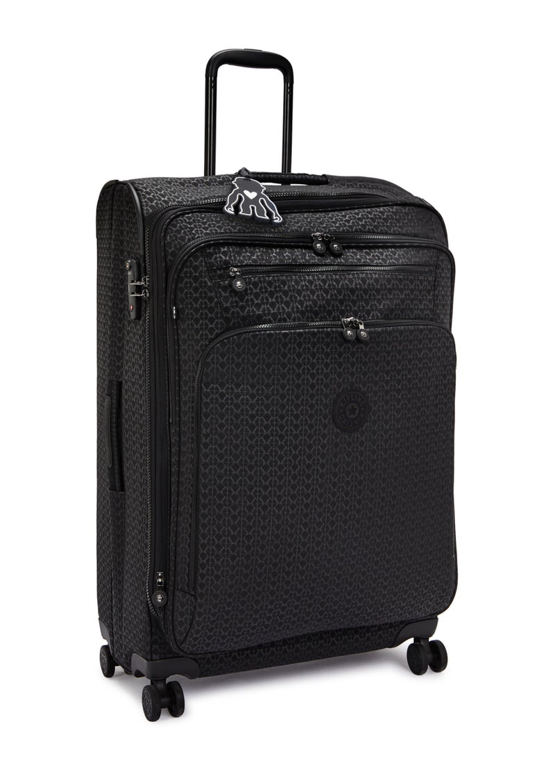 kipling New Youri Spin Large Wheeled Travel Case with Extendable Trolley Handle 76cm/29inches, 4.70kg, 100L, Signature Emb - Image 4