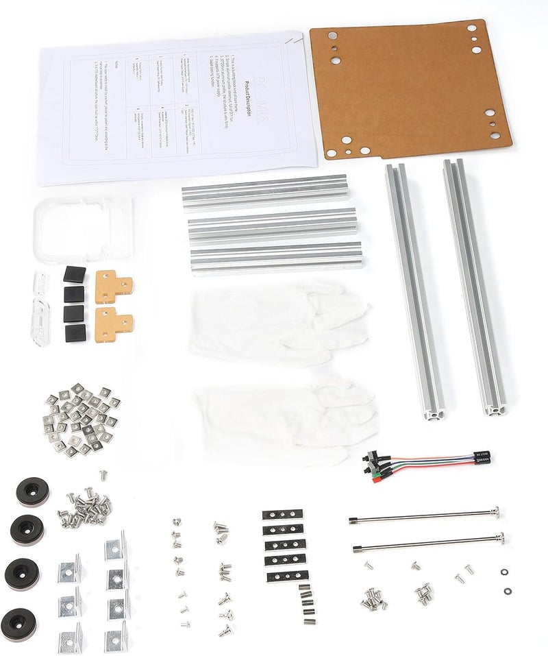ITX Computer Open Case Bracket, Aluminum Alloy DIY Bare Frame with Excellent Heat Dissipation, Split Hardware Structure for ITX Motherboard and ATX PSU, Open Test Bench Rig for (Silver) - Image 5