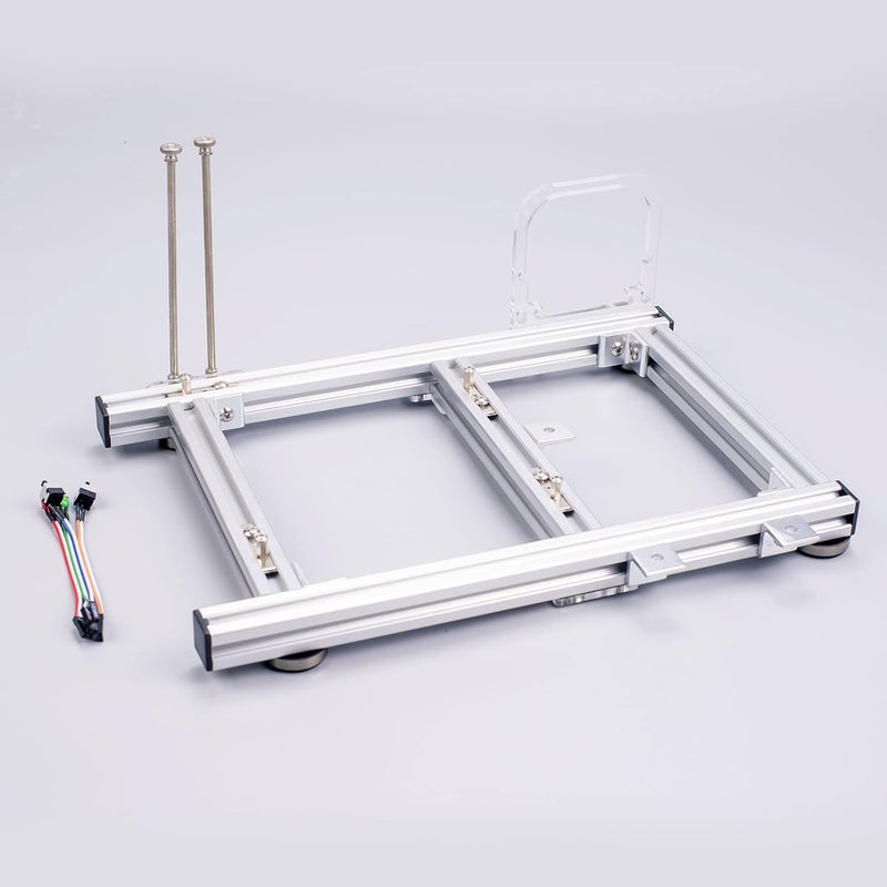 ITX Computer Open Case Bracket, Aluminum Alloy DIY Bare Frame with Excellent Heat Dissipation, Split Hardware Structure for ITX Motherboard and ATX PSU, Open Test Bench Rig for (Silver) - Image 3