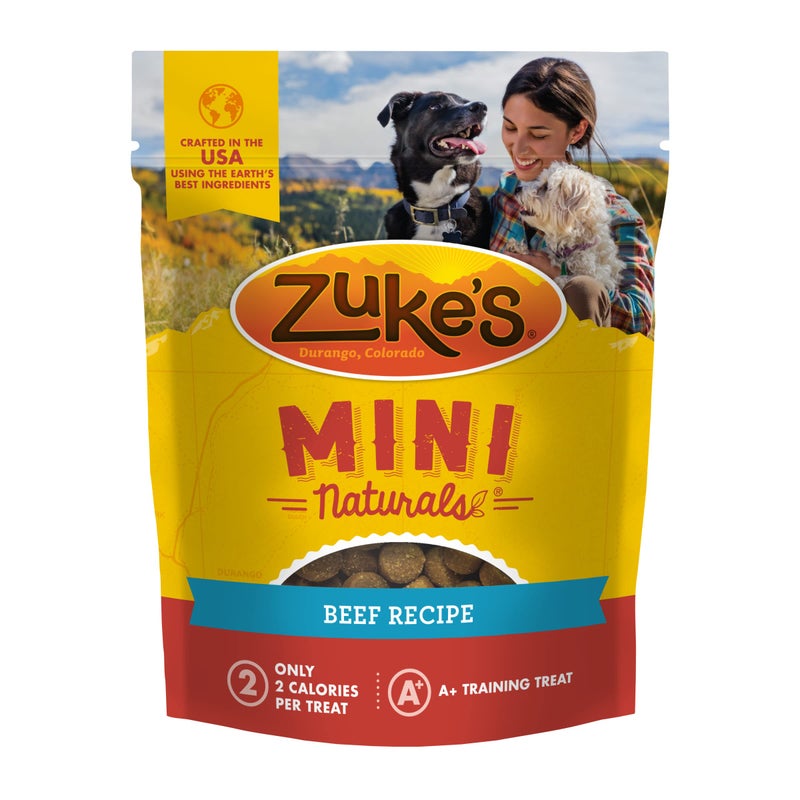 Zuke's Zukeâ€™s Mini Naturals Dog Training Treats for Dogs, Pet Treats made with Real Beef, 16 oz. Resealable Pouch - 16 oz. Bag - Image 1