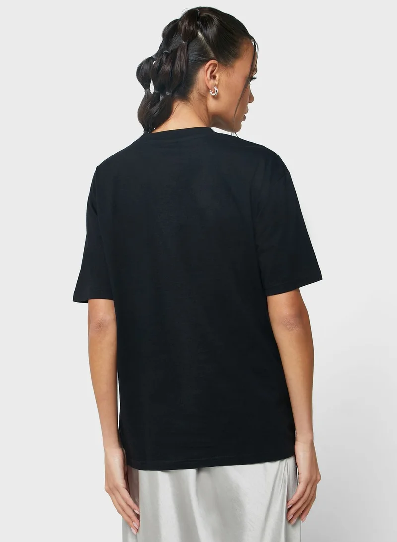 Ginger Oversized Tee With Drop Shoulder