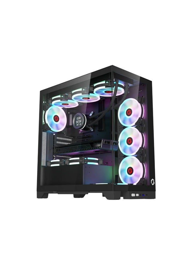 GAMEON Gaming PC with Core i5-12400F Processor/16GB RAM DDR4/1TB SSD/Nvidia GeForce RTX 3050 Graphics + 24 Inch Monitor 180Hz Display With RGB Keyboard, Mouse, Headset & Mousepad Black - Image 3