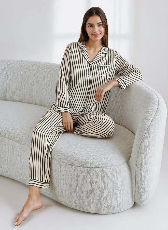 Splash FAV Striped Pyjama Set