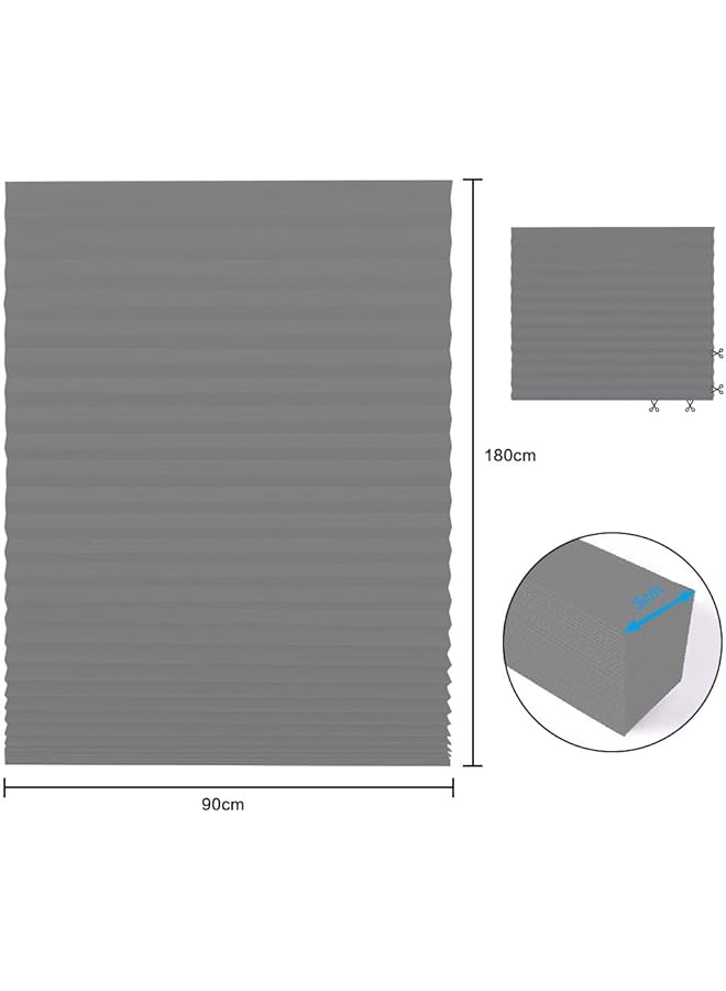 erorex Pleated Window Shades Blackout Pleated Paper Shade Light Filtering Non Woven Blinds Window Easy To Install For Bedroom Bathroom Living Room Kitchen - Image 2