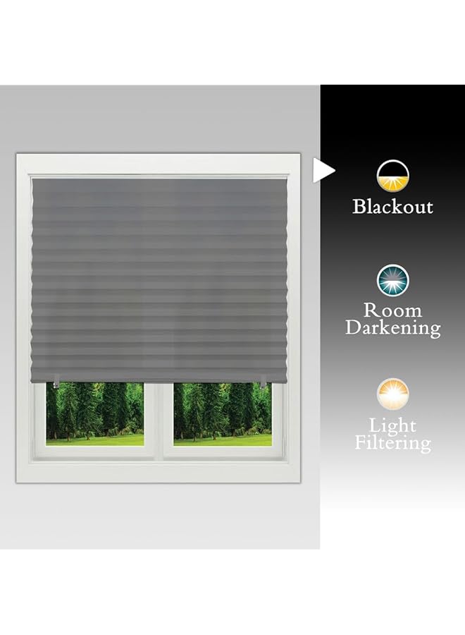 erorex Pleated Window Shades Blackout Pleated Paper Shade Light Filtering Non Woven Blinds Window Easy To Install For Bedroom Bathroom Living Room Kitchen - Image 5