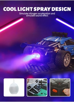 GROIC Remote Control Car,High Speed RC Car Scale Race Car Supercar Vehicle with Spray Steam,LED Light,RC Racing Car  - Image 4