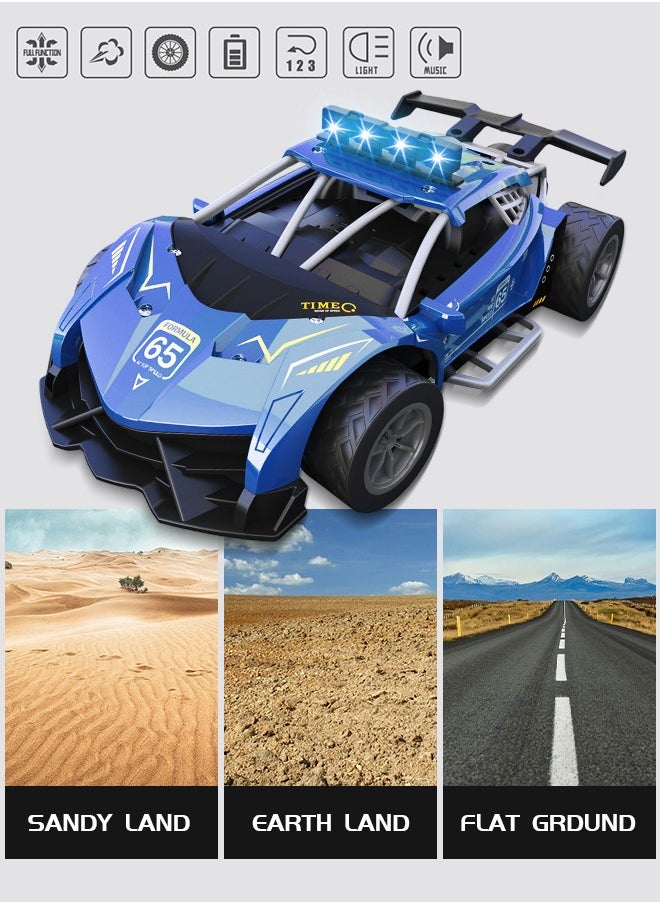 GROIC - Remote Control Car,High Speed RC Car Scale Race Car Supercar Vehicle with Spray Steam,LED Light,RC Racing Car - Image 1