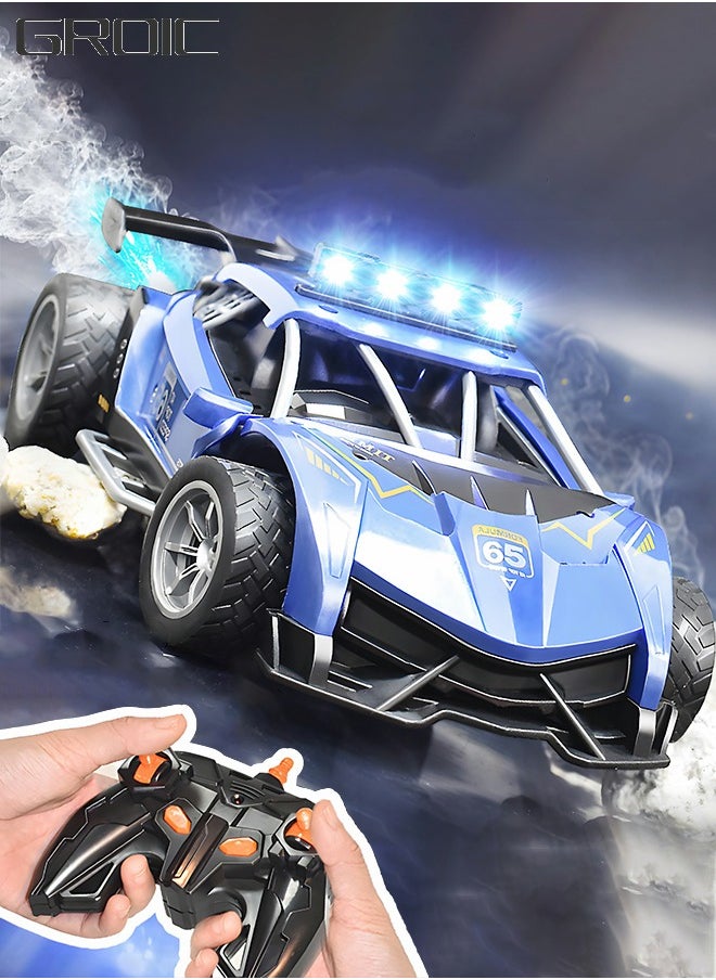 GROIC - Remote Control Car,High Speed RC Car Scale Race Car Supercar Vehicle with Spray Steam,LED Light,RC Racing Car - Image 1