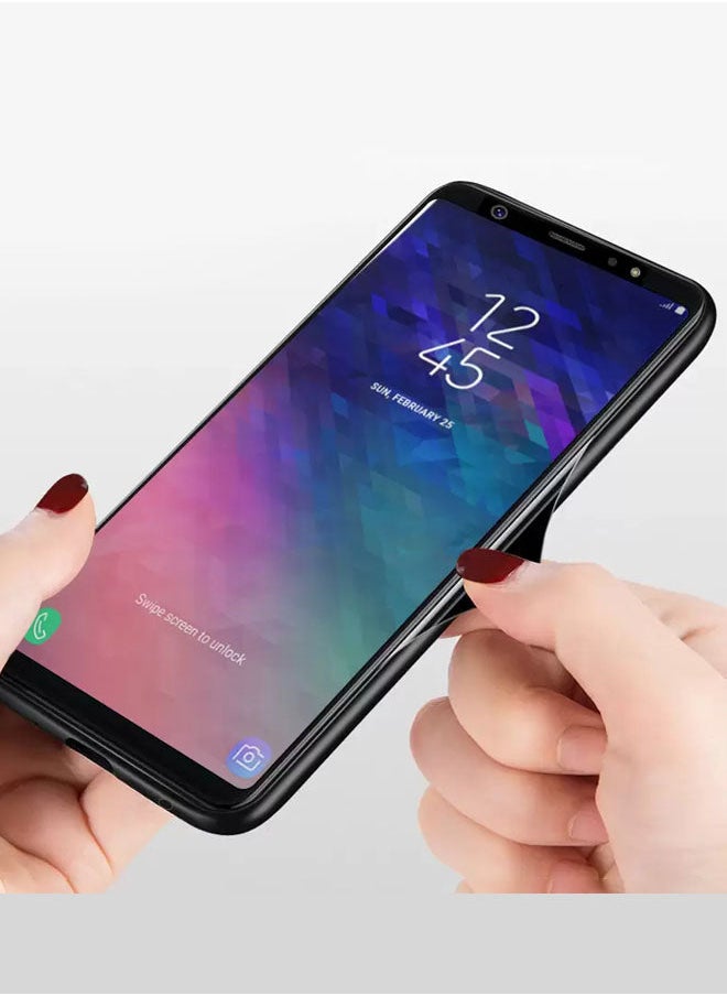 Tolwak - Samsung Galaxy A6 Plus (2018) Protective Case Cover No Bad Vibes Stickers - Image 1