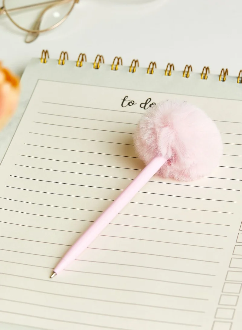Back to school kit Pink Pom Pom Pen