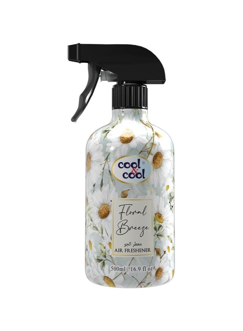 Cool & Cool Floral Breeze Air Freshener Long Lasting Fragrance 500ml  - Image 1