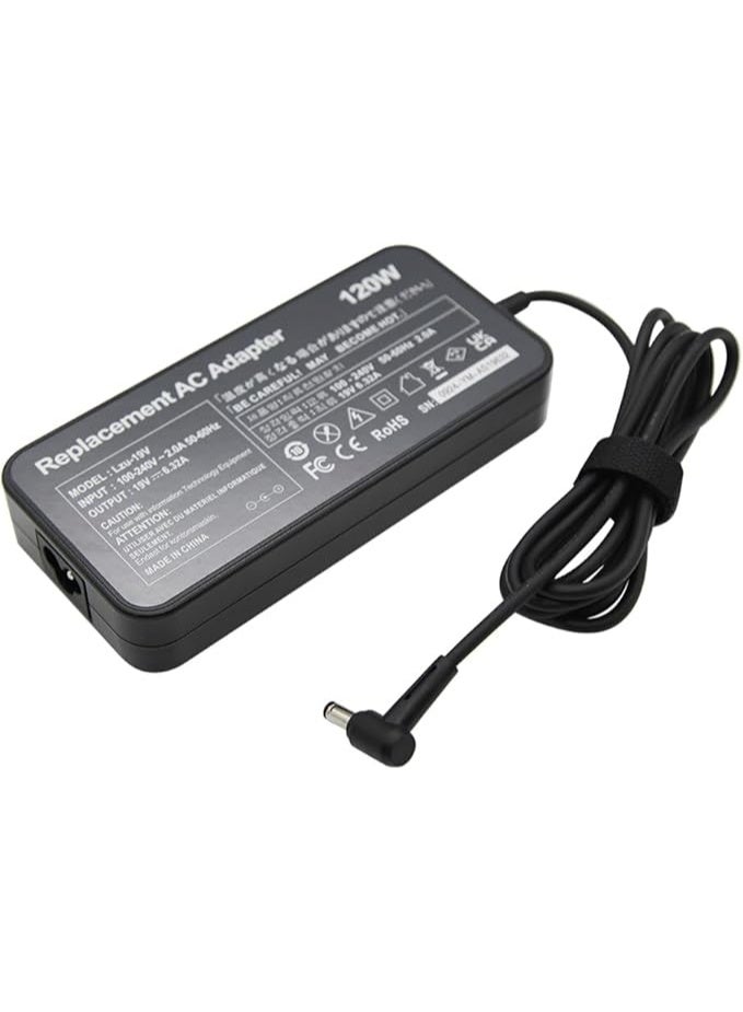 Terabyte 120W Charger UK Plug laptop adapter for ASUS 19V 6.32A 5.5 * 2.5mm for FX504 UX510UW N56J N56VM N750 N500 G50 X750JA PA-1121-28 N53S N55 for ROG GL552VW GL752VW Laptop with Charging Cable - Image 3