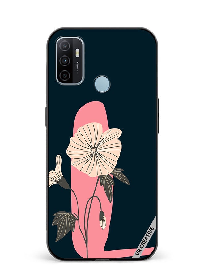 VR CREATIVE Protective Case Cover For Oppo A53 Alphabet L Design Multicolour - Image 1