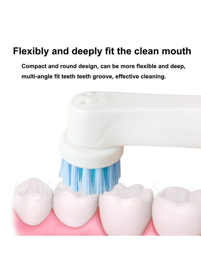 ماركة غير محددة 4 رؤوس فرشاة كهربائية بديلة - تناسب أجهزة Oral-B والعلامات التجارية الكبرى (شعيرات ناعمة، توافق واسع) ﻿ ﻿  - Image 4