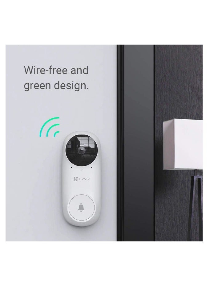 EZVIZ EZVIZ DB2C Wire Free Video Doorbell - Image 2