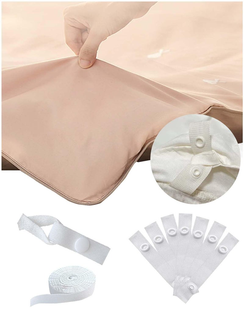 Fizzest Duvet Snaps to Hold Comforter，Duvet Clips Fasteners Inside，Hacks to Keep Duvet Cover in Place，Quilt Clips (8, White) - Image 1