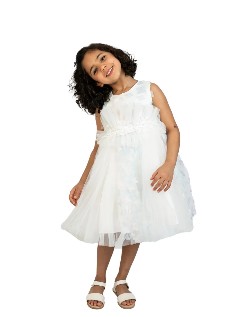 D'Daniela Floral Tulle Dress
