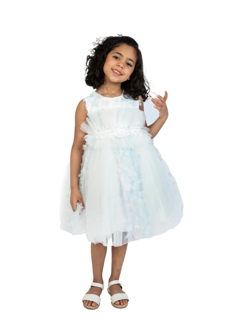 D'Daniela Floral Tulle Dress
