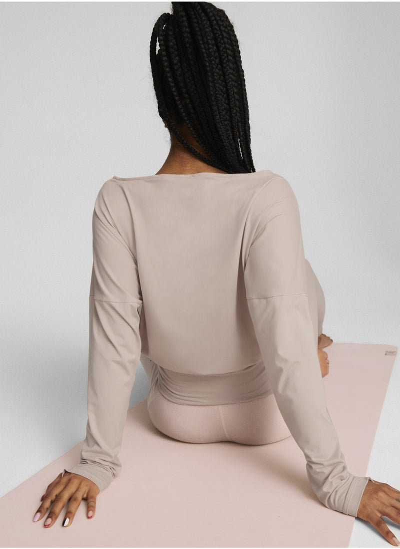 بوما سويت شيرت للتدريب Studio Yogini Lite Long Sleeved للنساء  - Image 3
