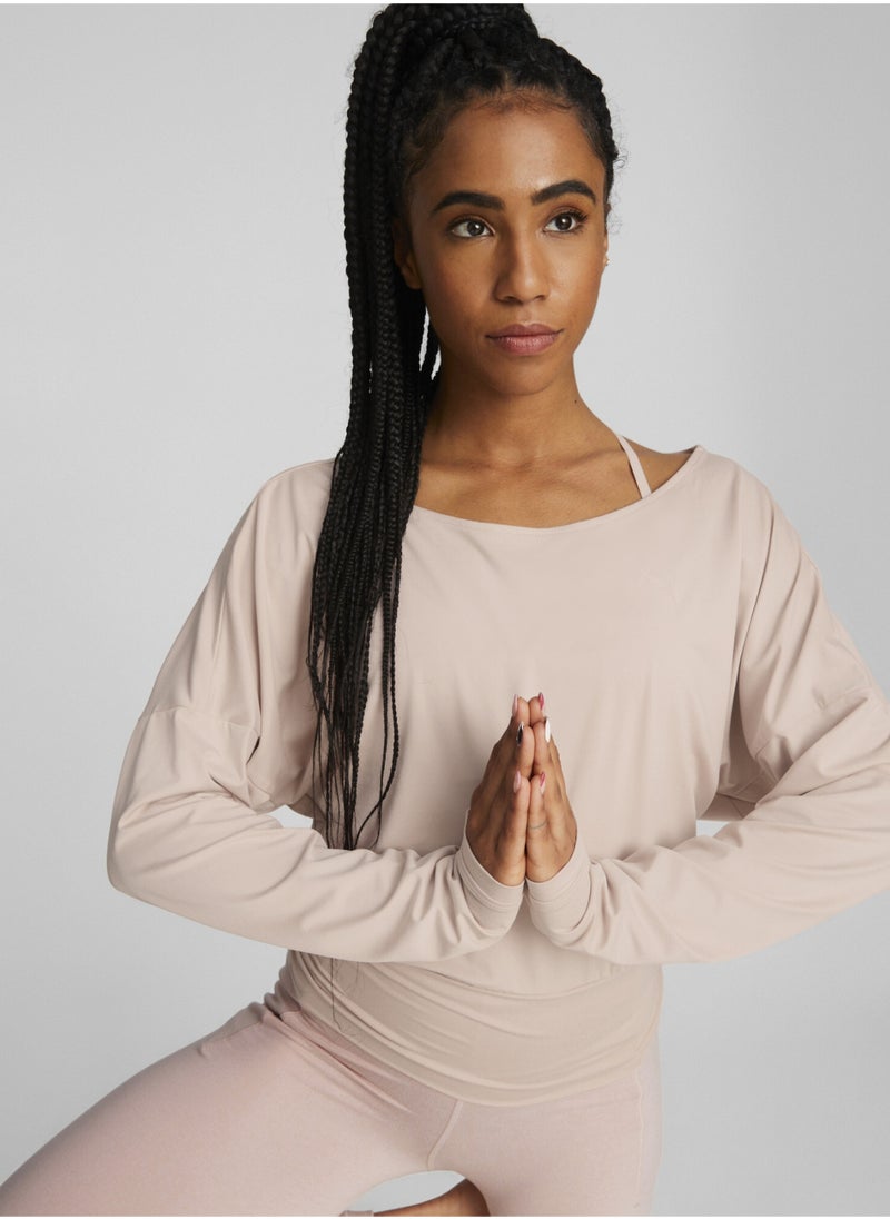 بوما سويت شيرت للتدريب Studio Yogini Lite Long Sleeved للنساء  - Image 1