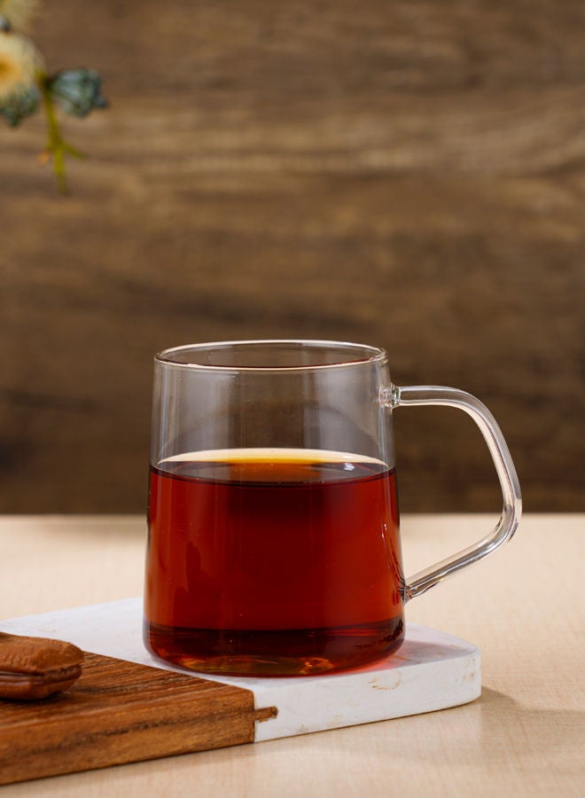 REEM 2-Piece Borosilicate Glass Cup 200ML Clear - Image 3