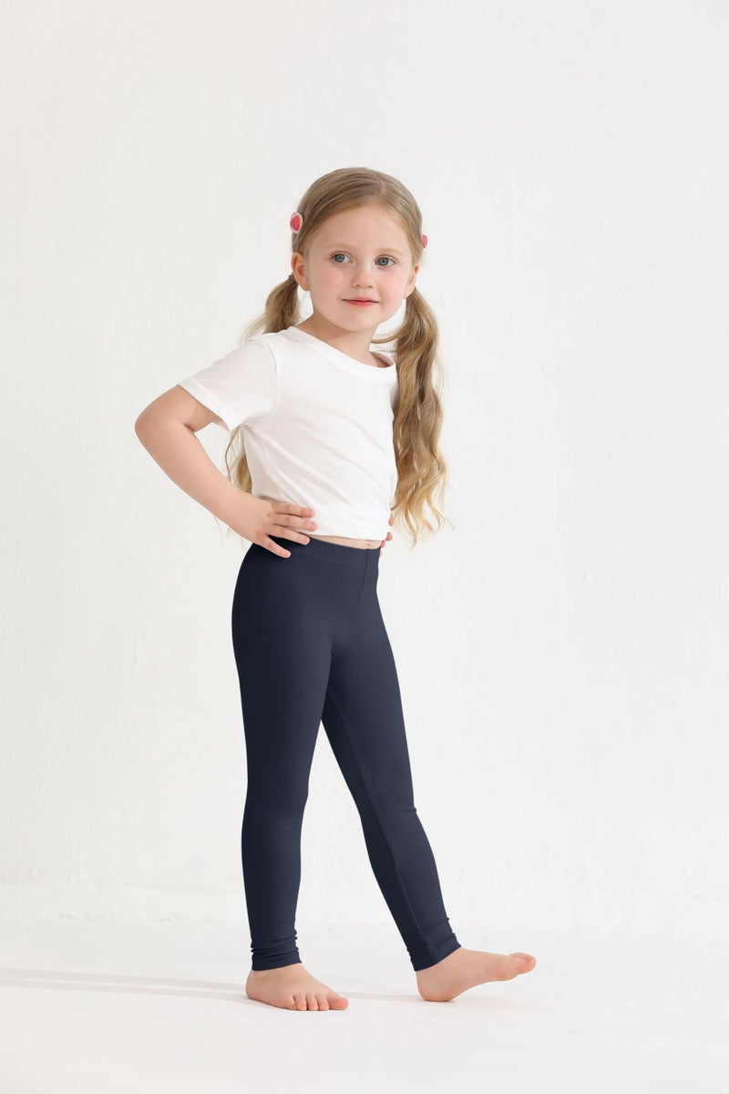 Resinta Toddler and Baby Girls Leggings Pants Full Length Cotton Basic Leggings Multipack Stretchy Soft Tights Pants - Image 3