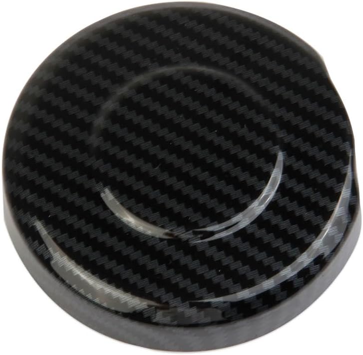 Fewshaw Carbon Fiber Style Rear Bumper Round Lid Cover Trim for 2014+ GMC Sierra/Chevrolet Silverado 1500 2500 3500HD - Image 4