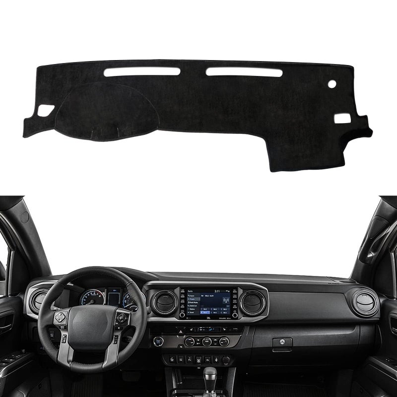 Donpida Dash Cover Mat Custom Interior Center Console Compatible with Toyota Tacoma 20162023 Dashboard Cover Pad Carpet Protector